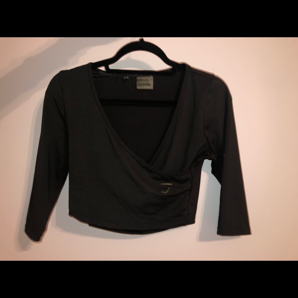 Gymshark black ballet top
